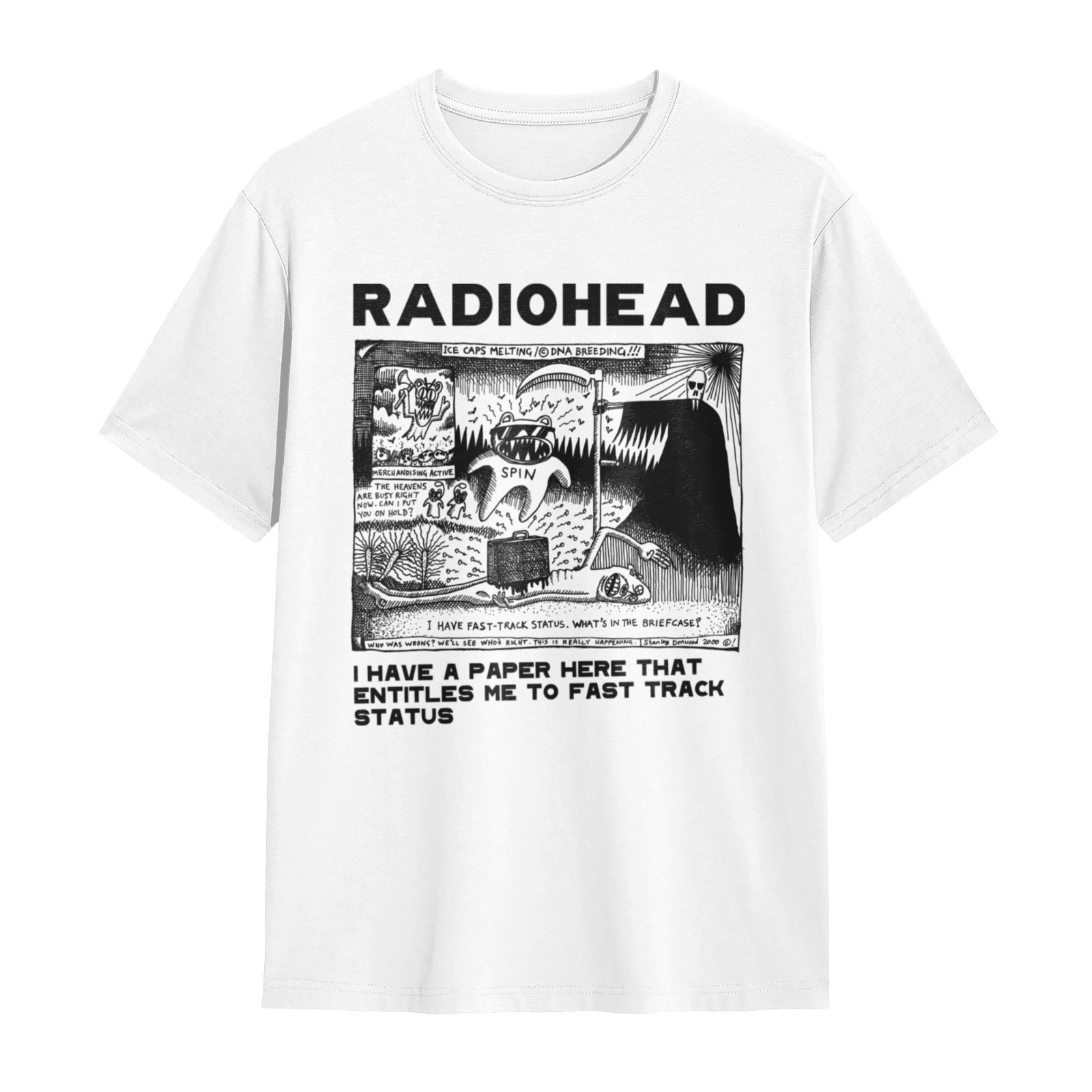 Radiohead 《Hail to the Thief》90s Alt Rock meme Unisex Streetwear T-Shirt