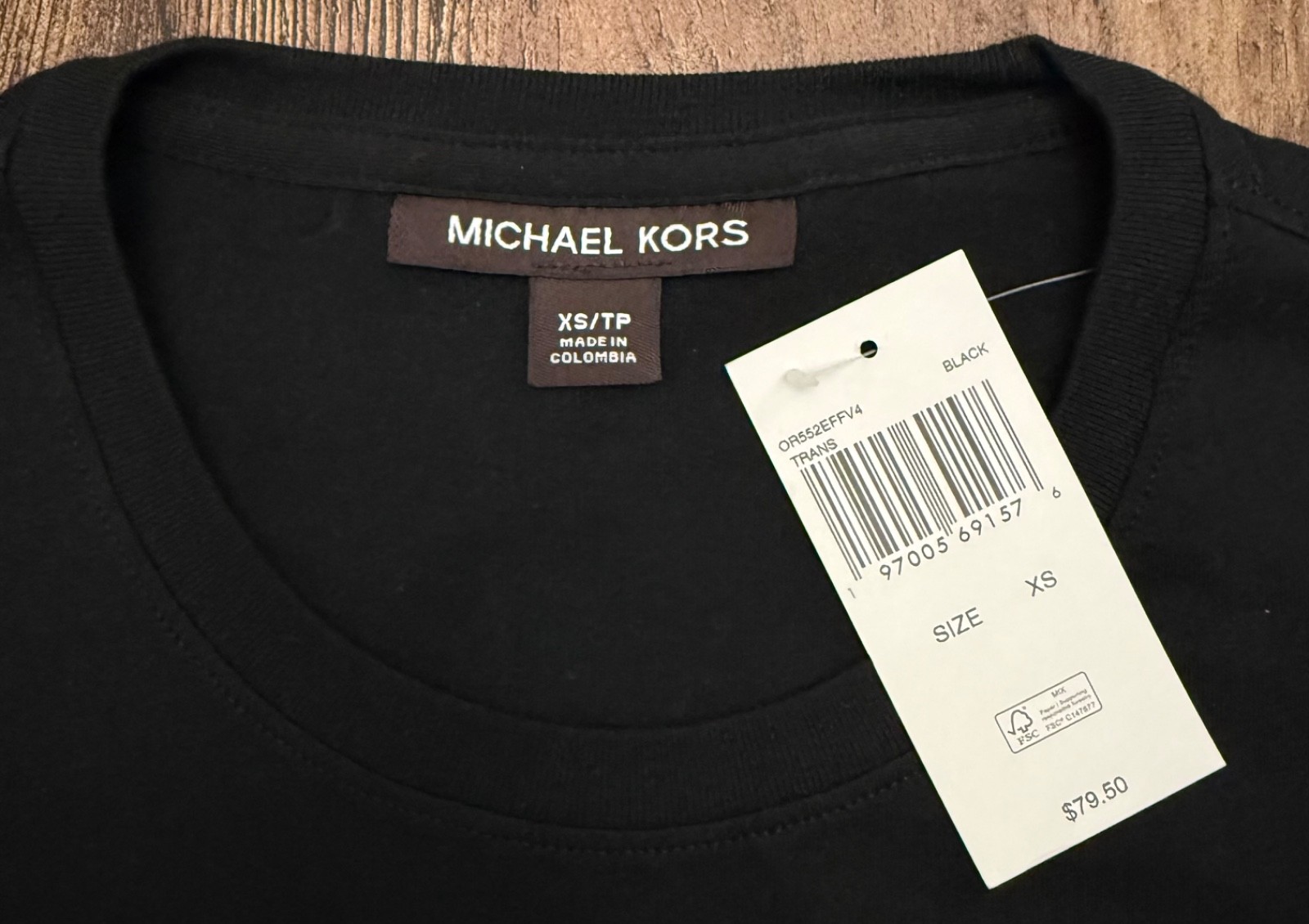 Michael Kors Men’s Logo Cotton T-Shirt Black
