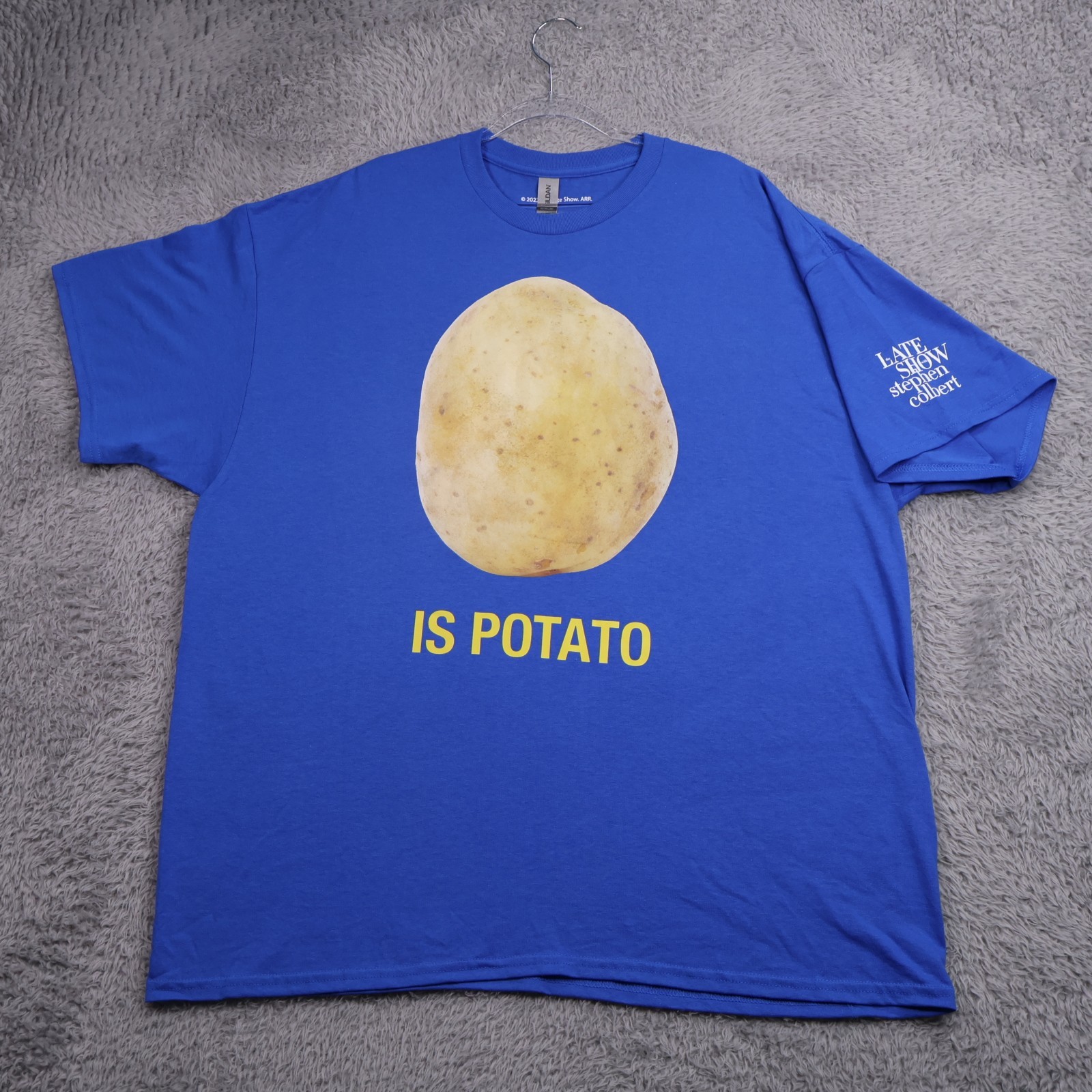 The Late Show Stephen Colbert T-Shirt Mens 2XL is Potato Graphic Tee Official