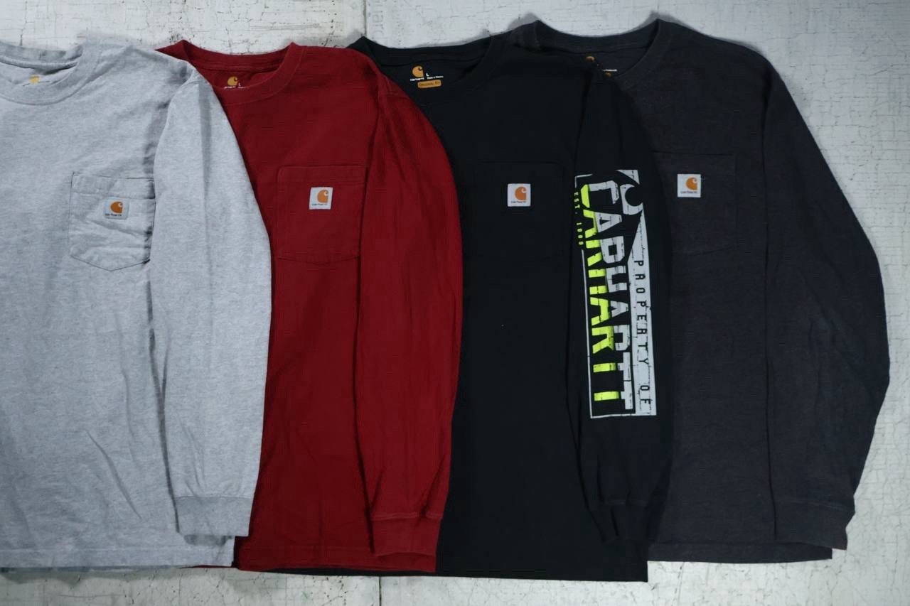 Carhartt Pocket Tee Bundle Lot of 12 Size L Large Workwear T Shirts USA Mix