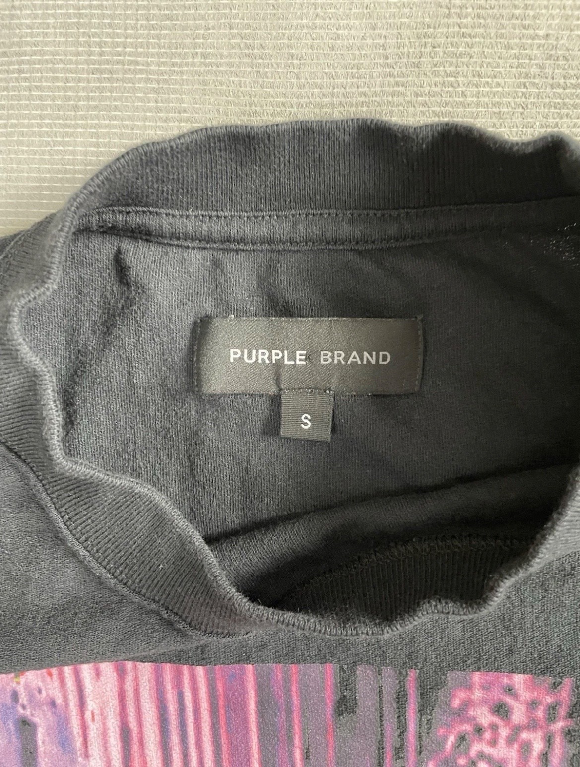 Purple Brand Men’s Digital Print Streetwear Urban Shirt Size S