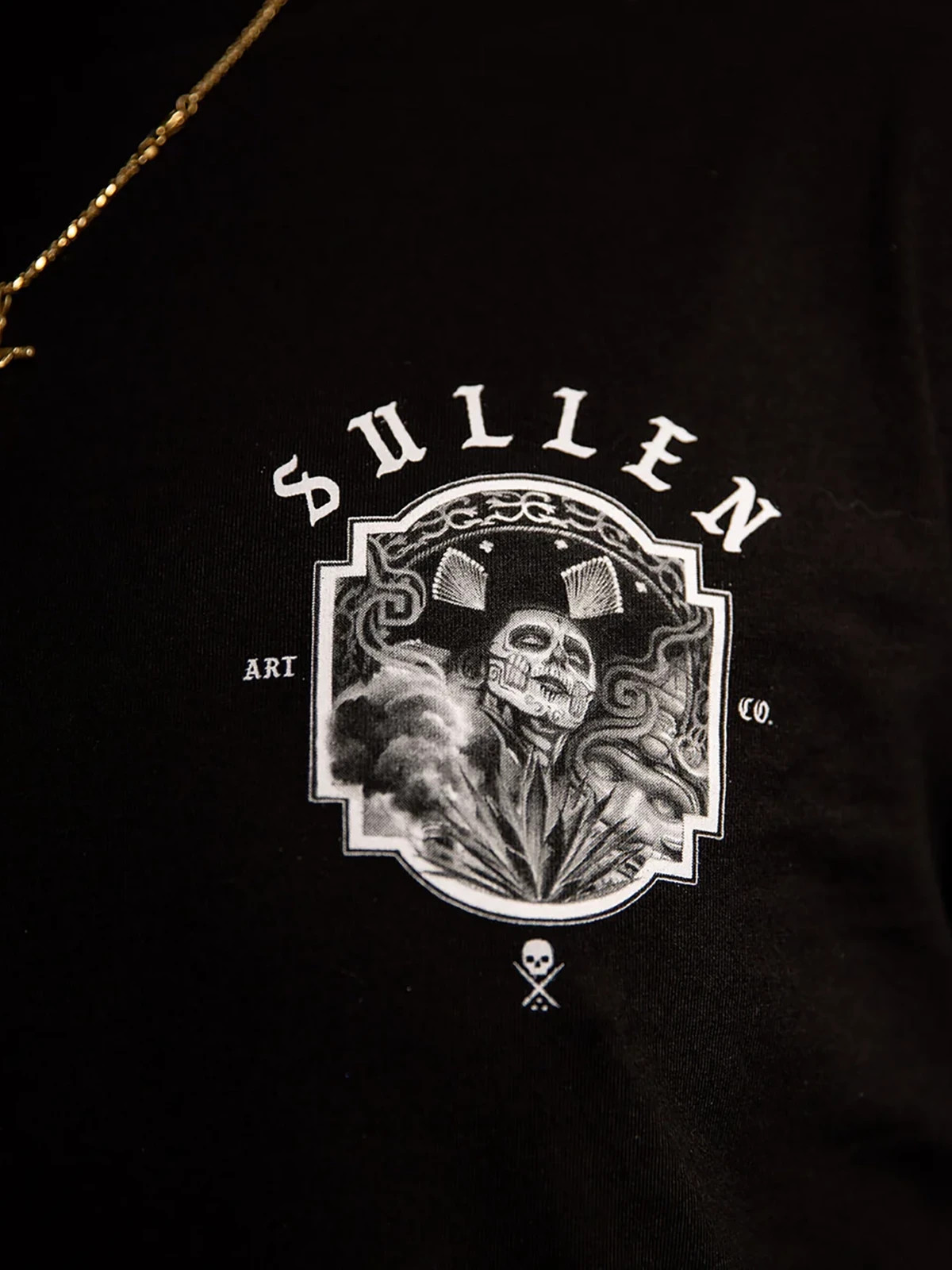 Sullen Men’s Rosales Short Sleeve Premium T-shirt Tattoo Day of Dead Train Tee
