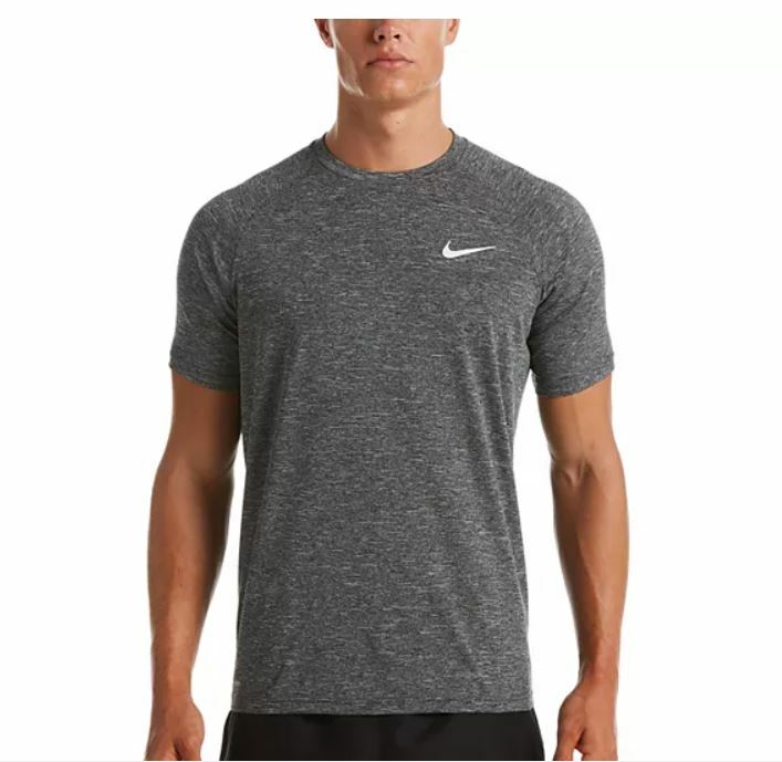 Nike Men’s Hydroguard Dri-FIT Stretch UPF 40+ Guard Swim Top Size M Gray NWT