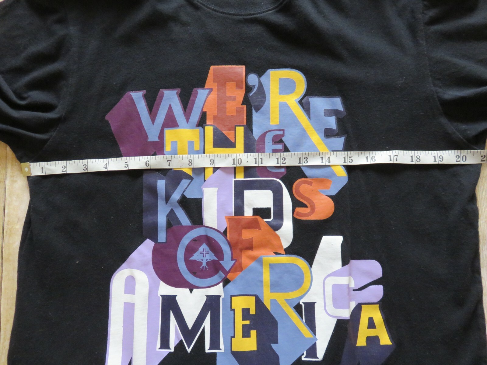 LRG Lifted Research Group Graphic Black T Shirt We Are The Kids Of America L