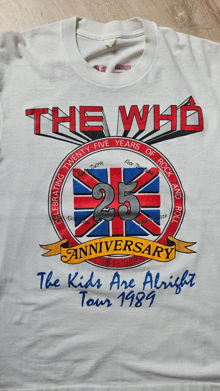 Vintage 1989 The Who 25th Anniversary Tour T Shirt Single Stitch Screen Stars L