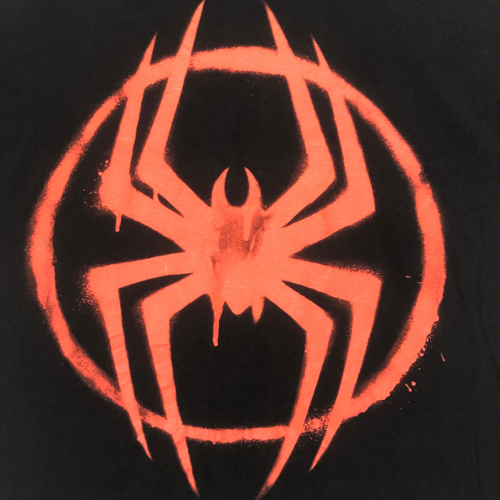 Spider-Man Across the Spider-Verse Miles Morales Graphic T-Shirt Black Large