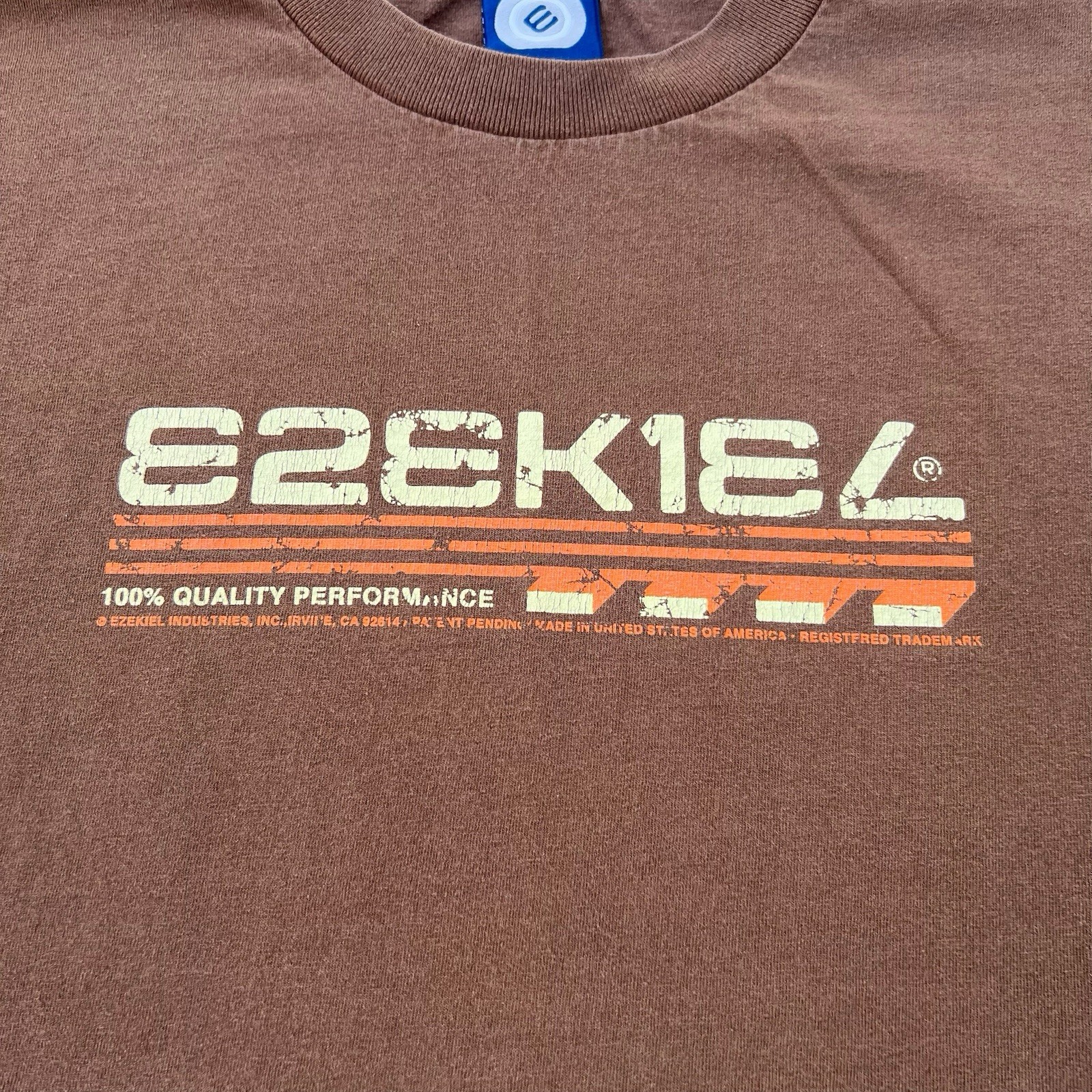 Vintage 90s Ezekiel Skateboard Skateboarding Mens 2XL T-Shirt Made USA Y2K Skate