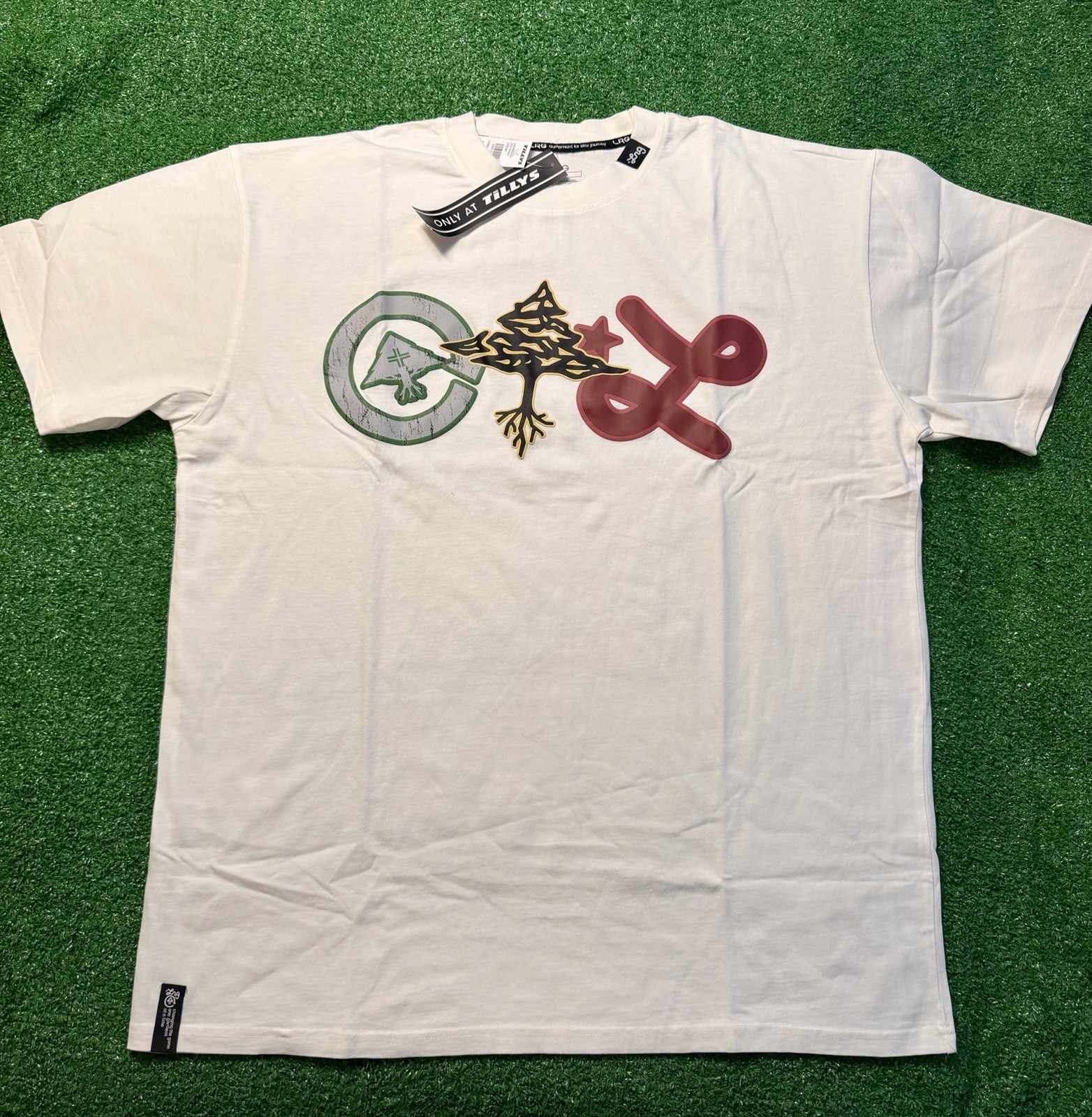 LRG Lifted Research Group Graphic’s T-Shirt Brown Puff Print NWT Size XL