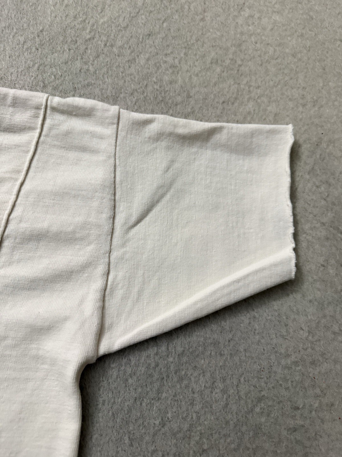 Vintage 30s 40s Paneled White Blank Tee Jersey All 100% Cotton 20.5×30 Very Rare
