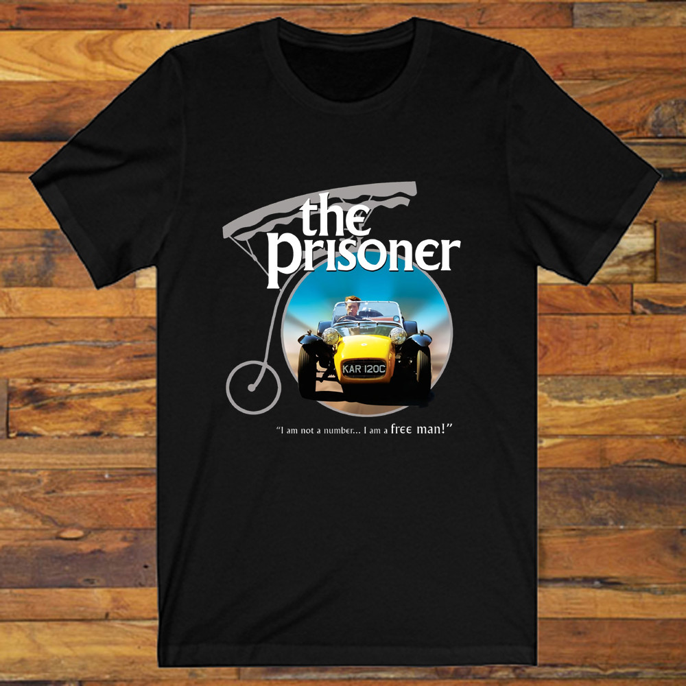The Prisoner TV Show Logo Men’s Black T-Shirt S-5XL