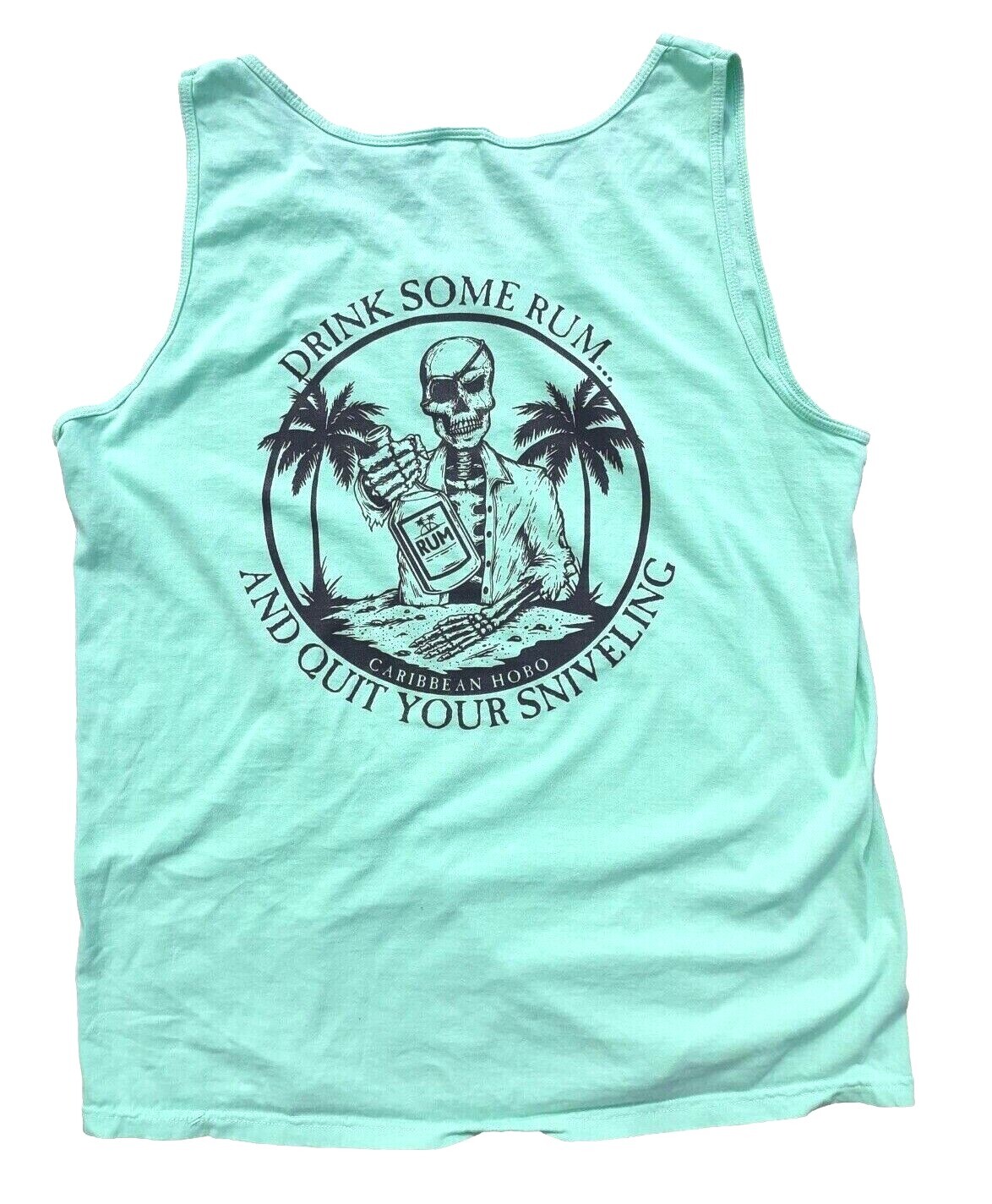 Caribbean Hobo Drink rum sniveling Tank T-shirt key west island Florida pirate