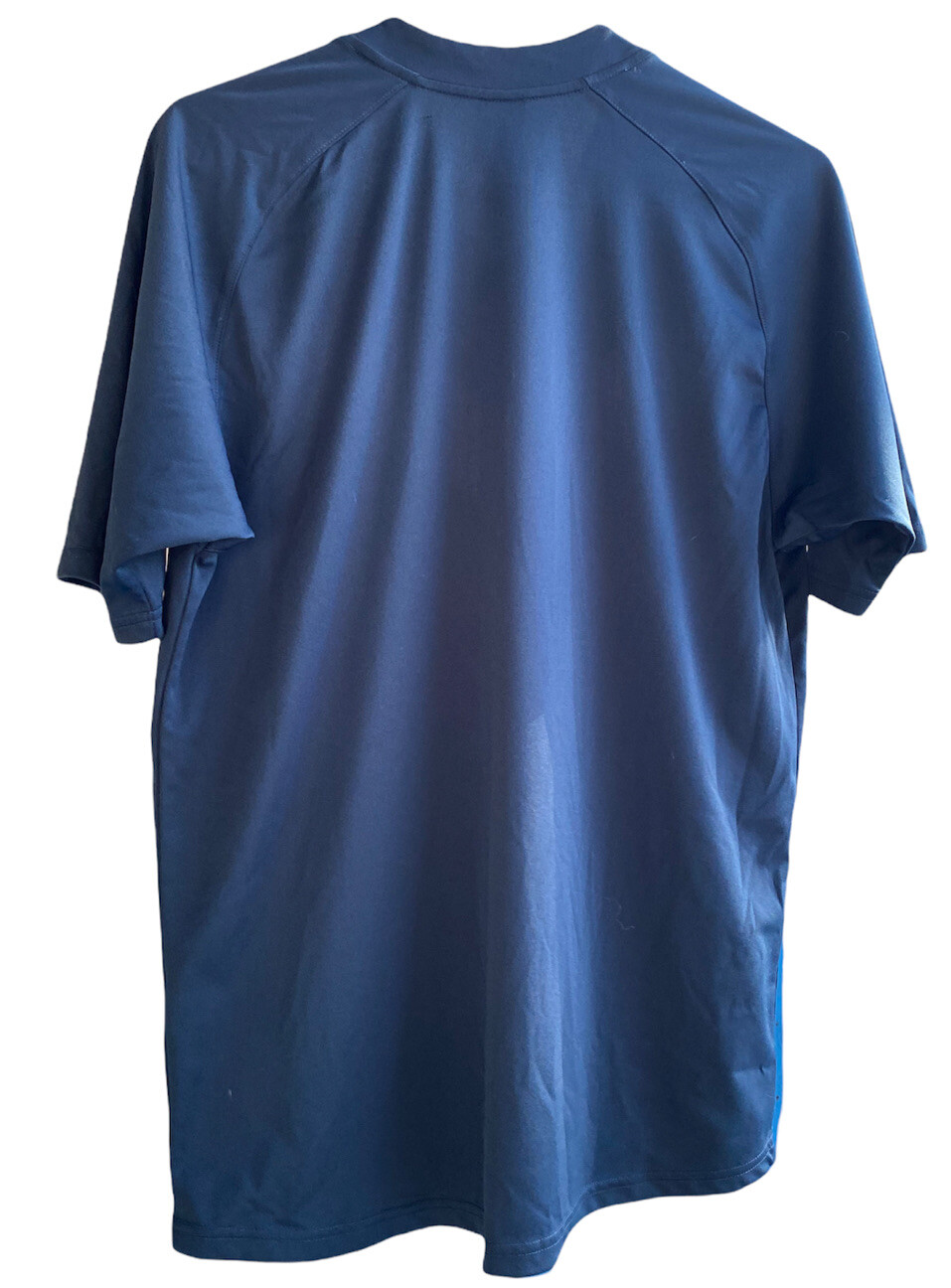 Vintage Nike Mens Shirt Triangle Swoosh Size Medium Gray Tag Blue Top 90’s 80’s