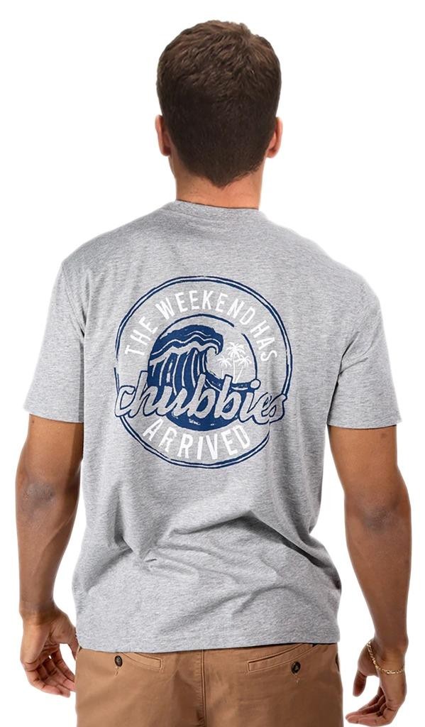 Nwt CHUBBIES Mens XL Gray “Weekend Has Arrived” THE NECESSITEE T-SHIRT