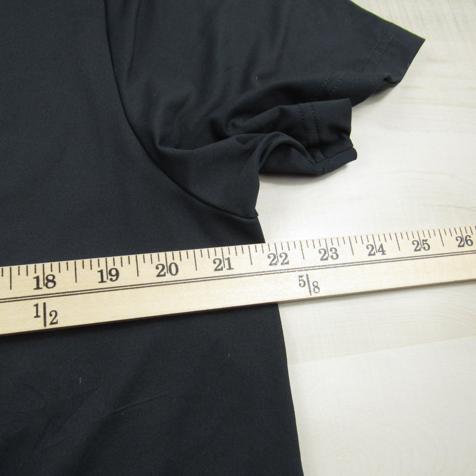 Rhone Shirt Mens Large Black Essentials Tech Performance Stretch Gym Training