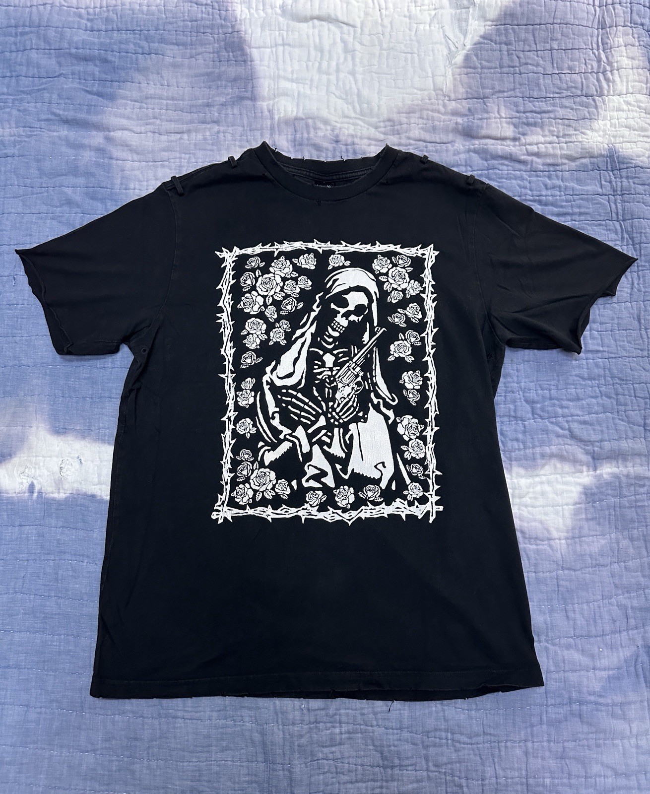 Number Nine Gun & Roses Skeletal Mary T-Shirt 5 Japan Takahiro Miyashita Large