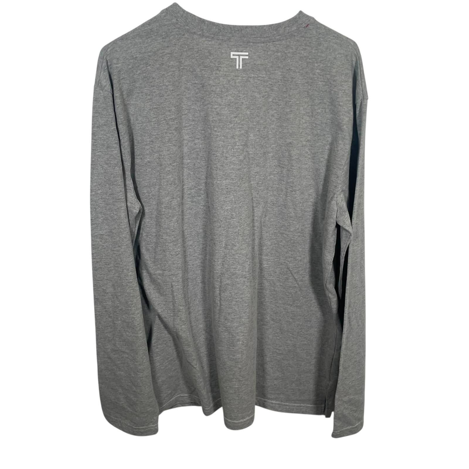 TUMI Long Sleeve T Shirt Mens Size XL Crewneck Air India Gray Travel