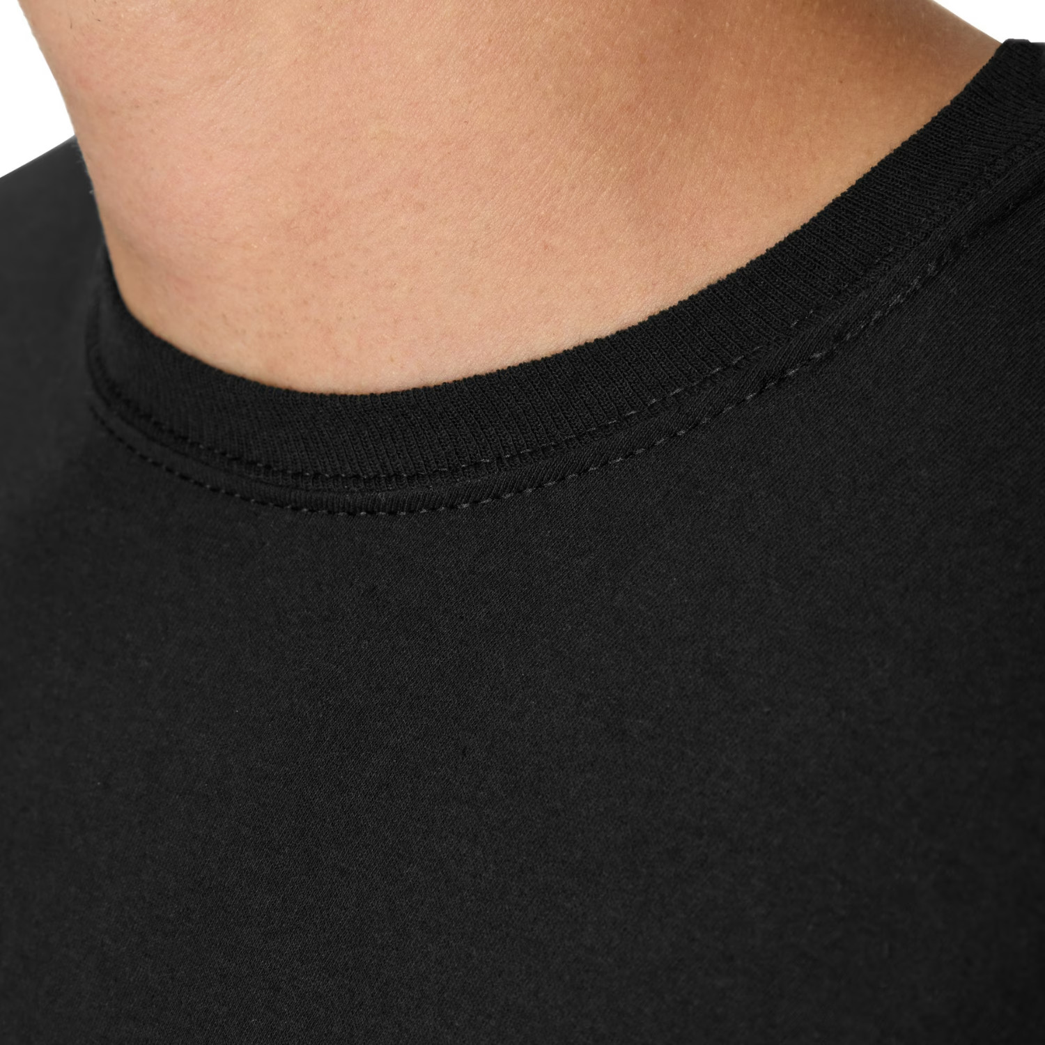 Hanes Men’s Cotton Pocket T-Shirt Pack with Odor Control, Black/Grey, 6-Pack