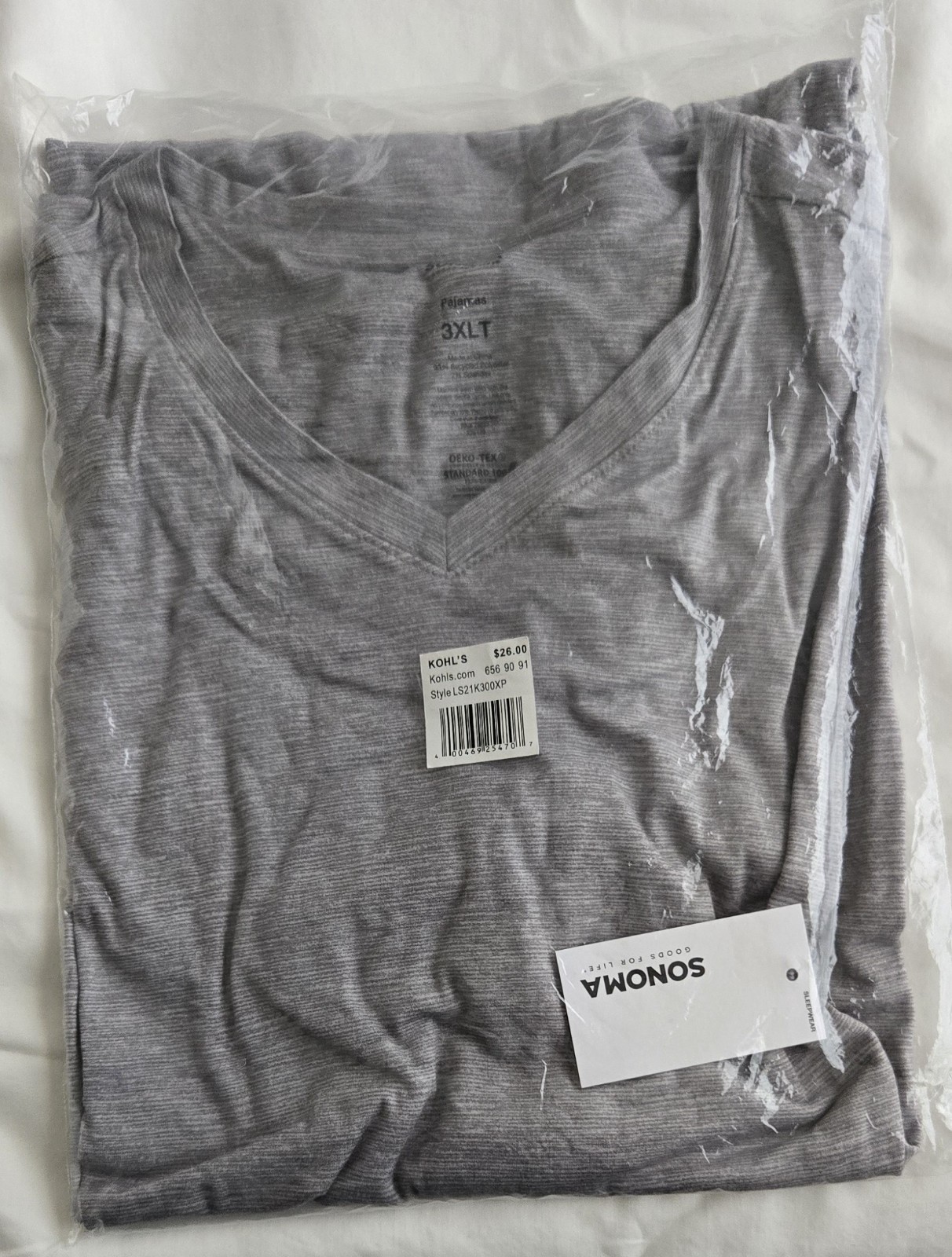 Sonoma Good for Life Seriously Soft Pajama shirt Size 3XLT Tall