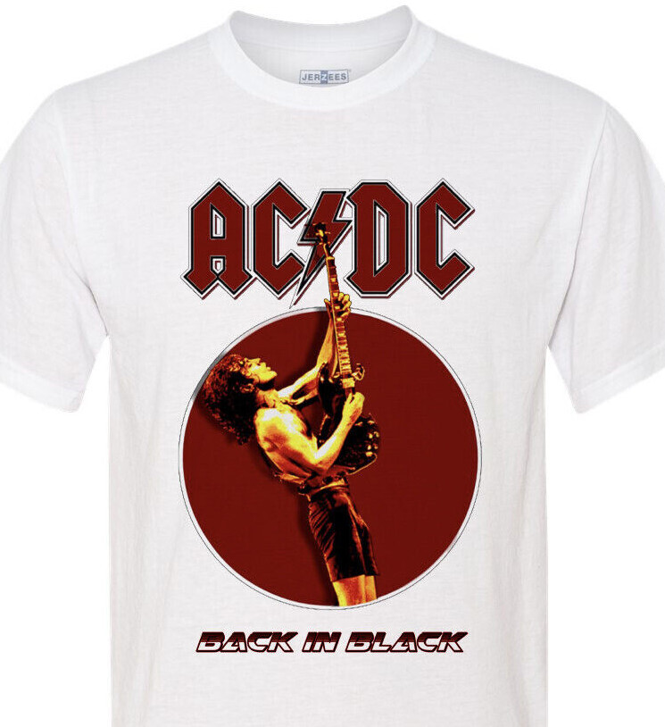 AC/DC – Back In Black – Short Sleeve Tee – Fast Ship
