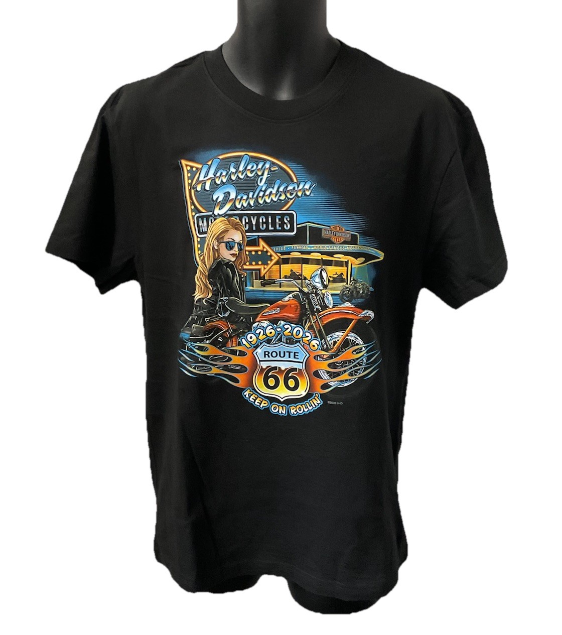Harley Davidson Men’s HD66 Ride Short Sleeve T-Shirt Black 3003101-CBLK