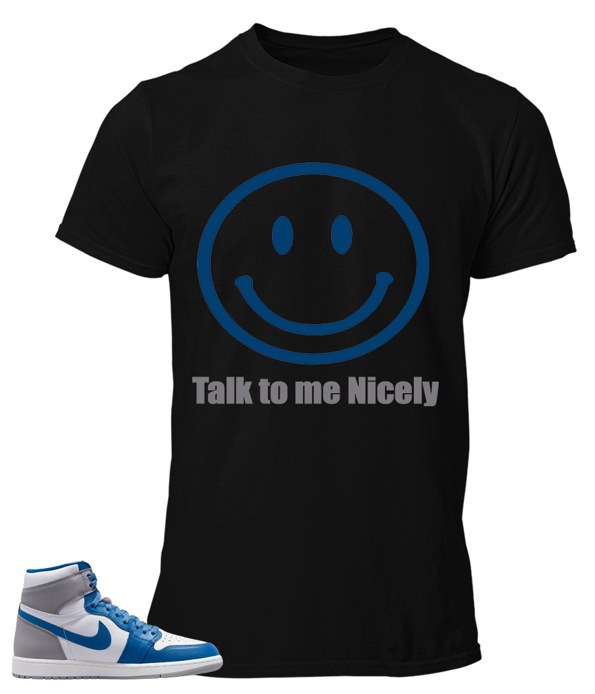 Tee to match Air Jordan 1 True Blue Nice