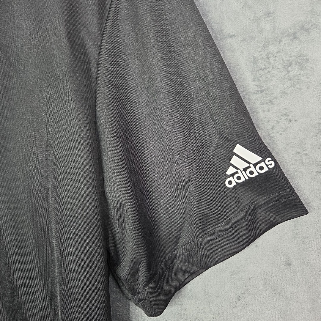 Adidas 3-Stripes Chest Polo Shirt Black Size M A324 NWT Golf Activewear