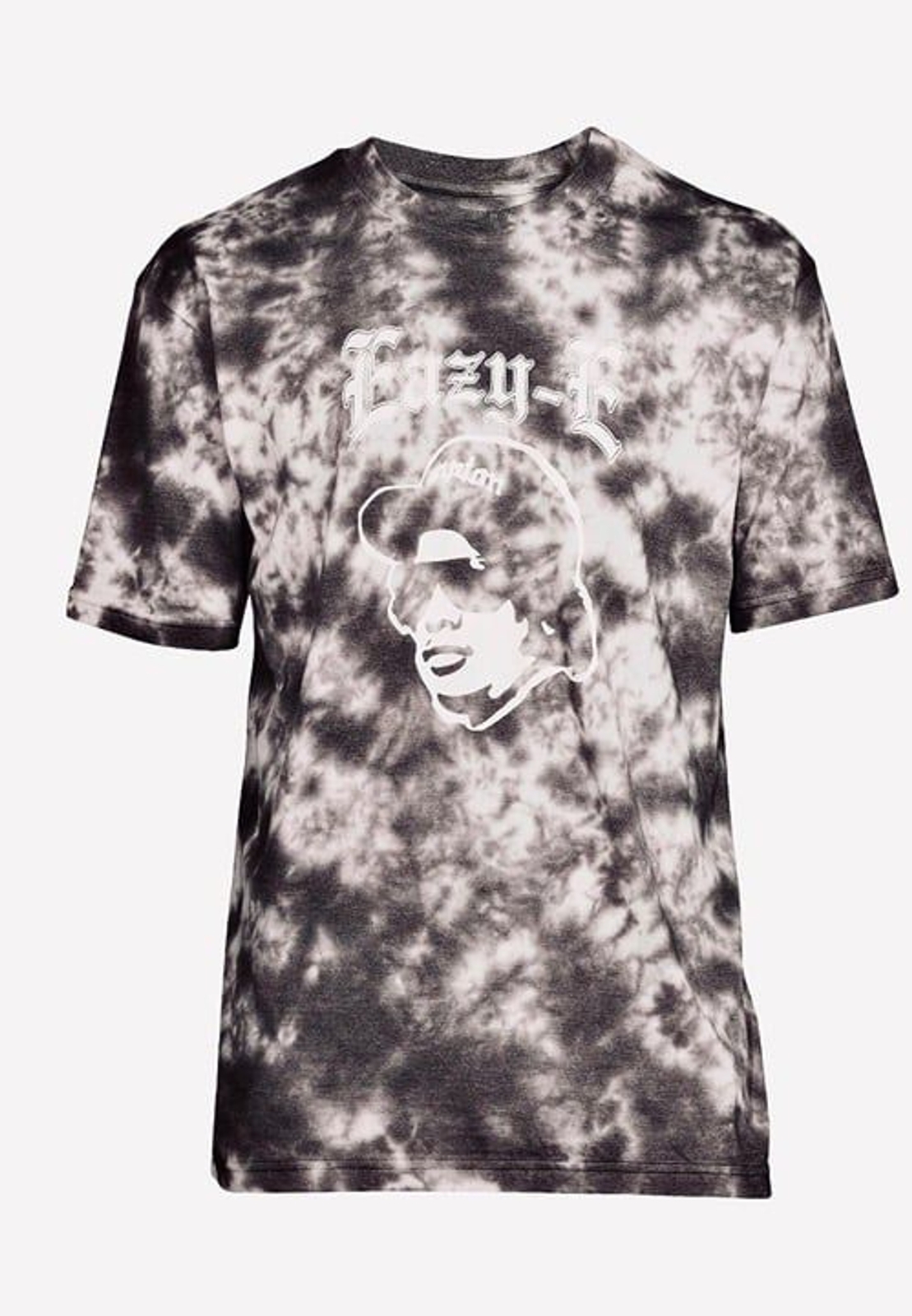 Eazy E Charcoal Sky Tie Dye Big Men’s Graphic Tee soft feel short sleeve Gray