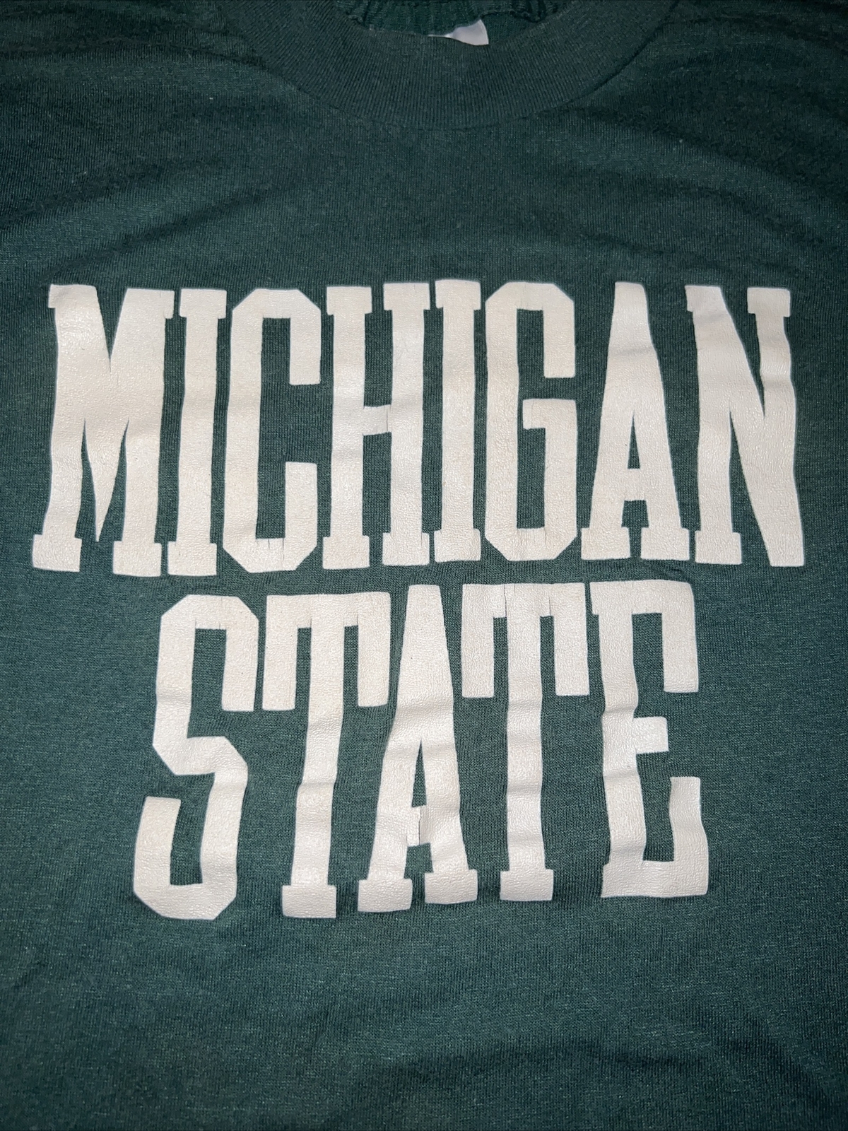 Vintage Michigan State T Shirt USA Made Single Stitch Size Youth Large 14/16