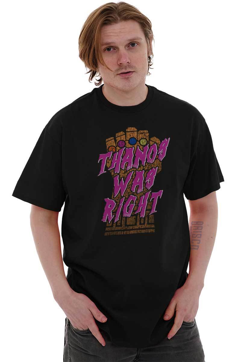 Bad Guy Was Right Funny Nerdy Comic Villain Adult Short Sleeve Crewneck Tee