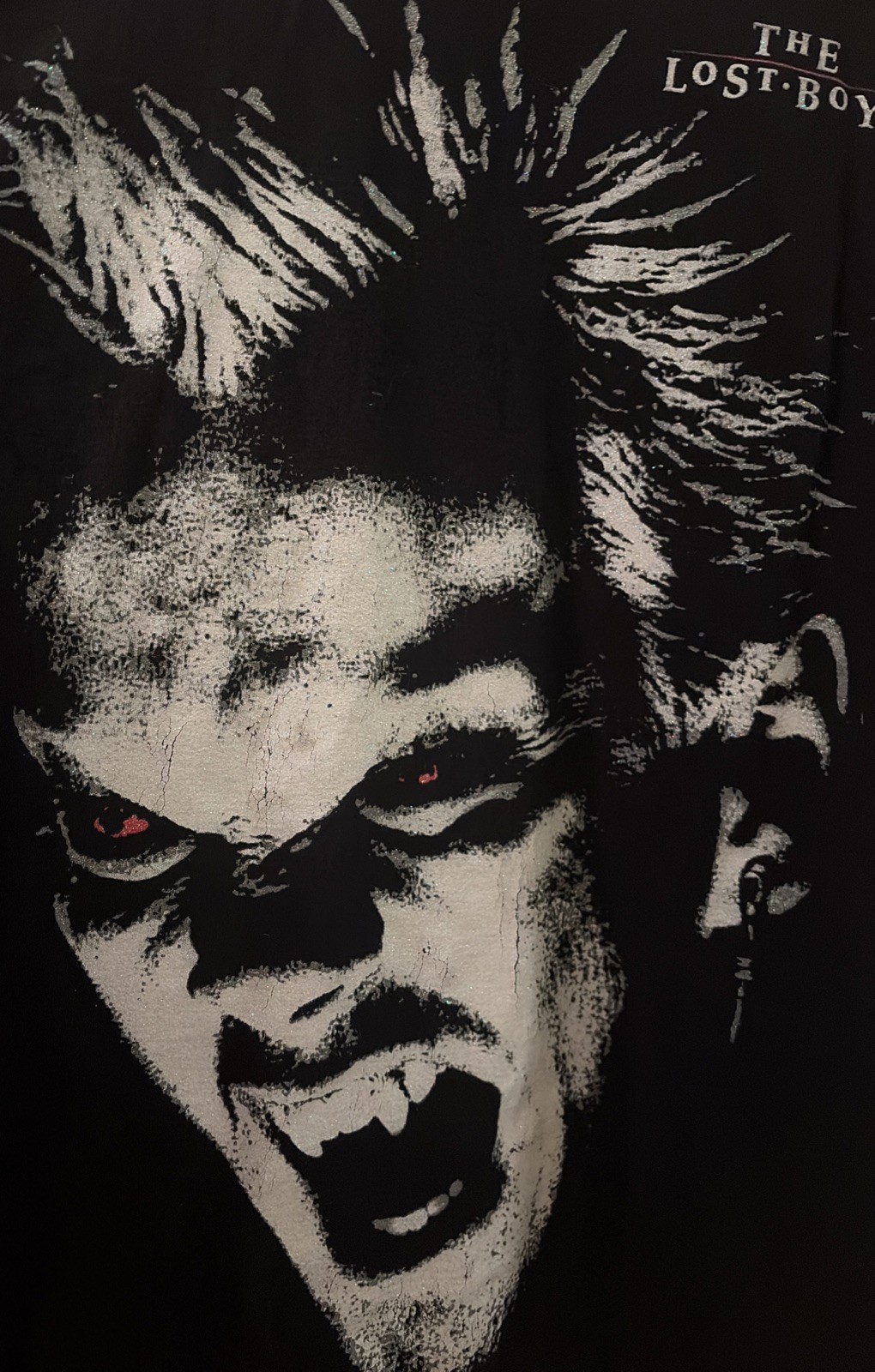 Dumbgood: The Lost Boys David Big Face Print Graphic TShirt Men’s Medium, Horror