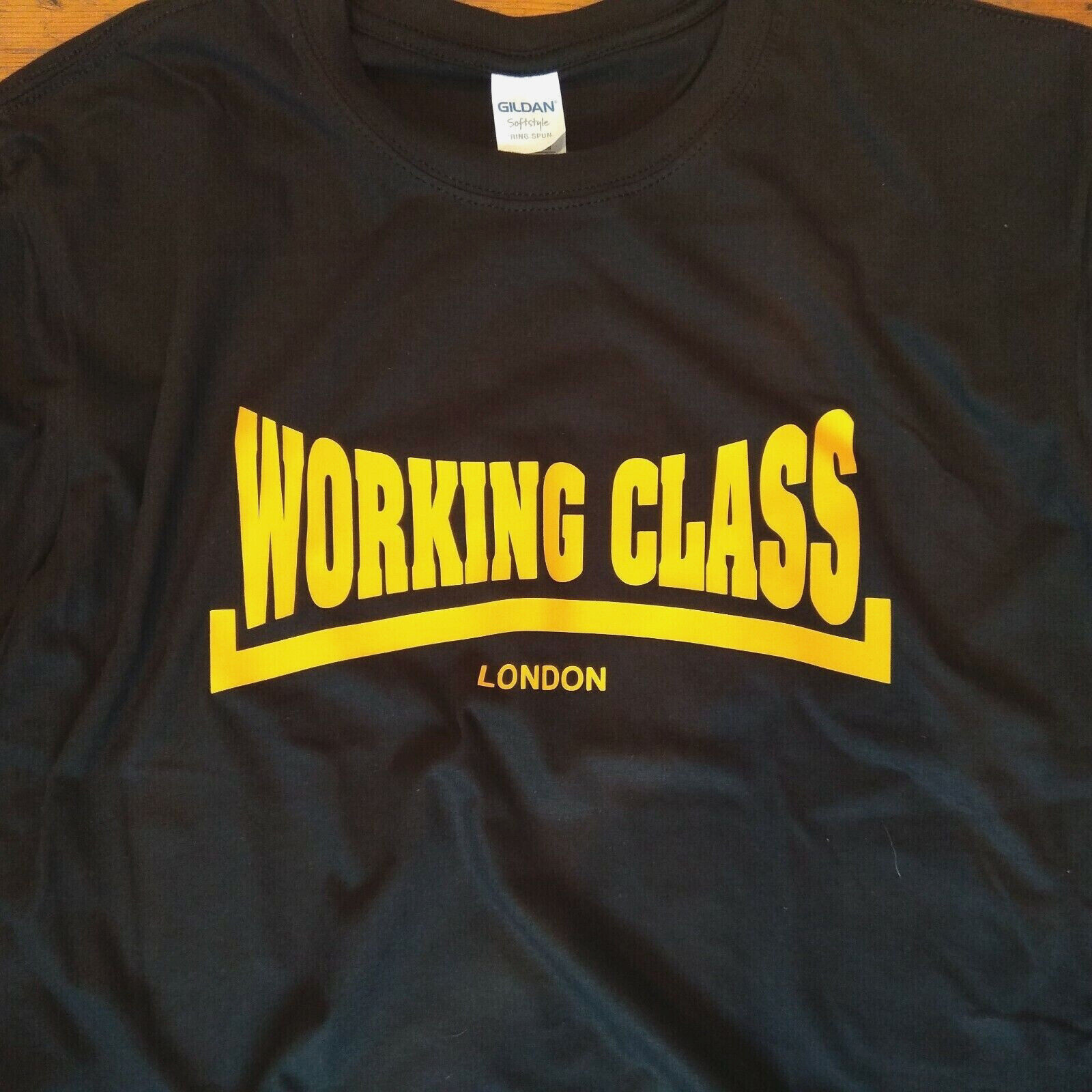 Working Class Logo T-Shirt – Customise The Town Name, Retro, Punk, Various Cols