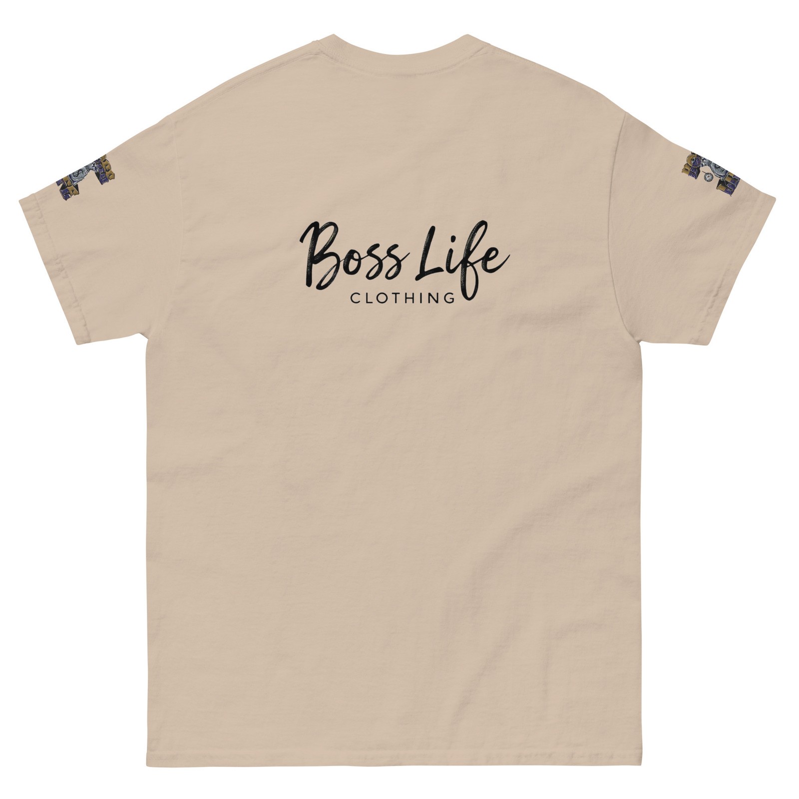 Boss Life african money back signature embroisery sleeve Unisex classic tee