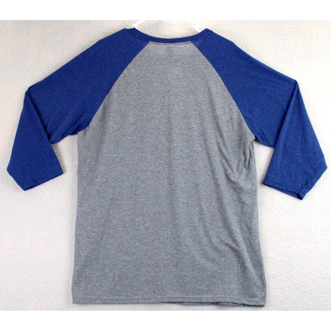 Jezees Blend Chicago Windy City Baseball T-Shirt Mens XL Gray Blue Raglan