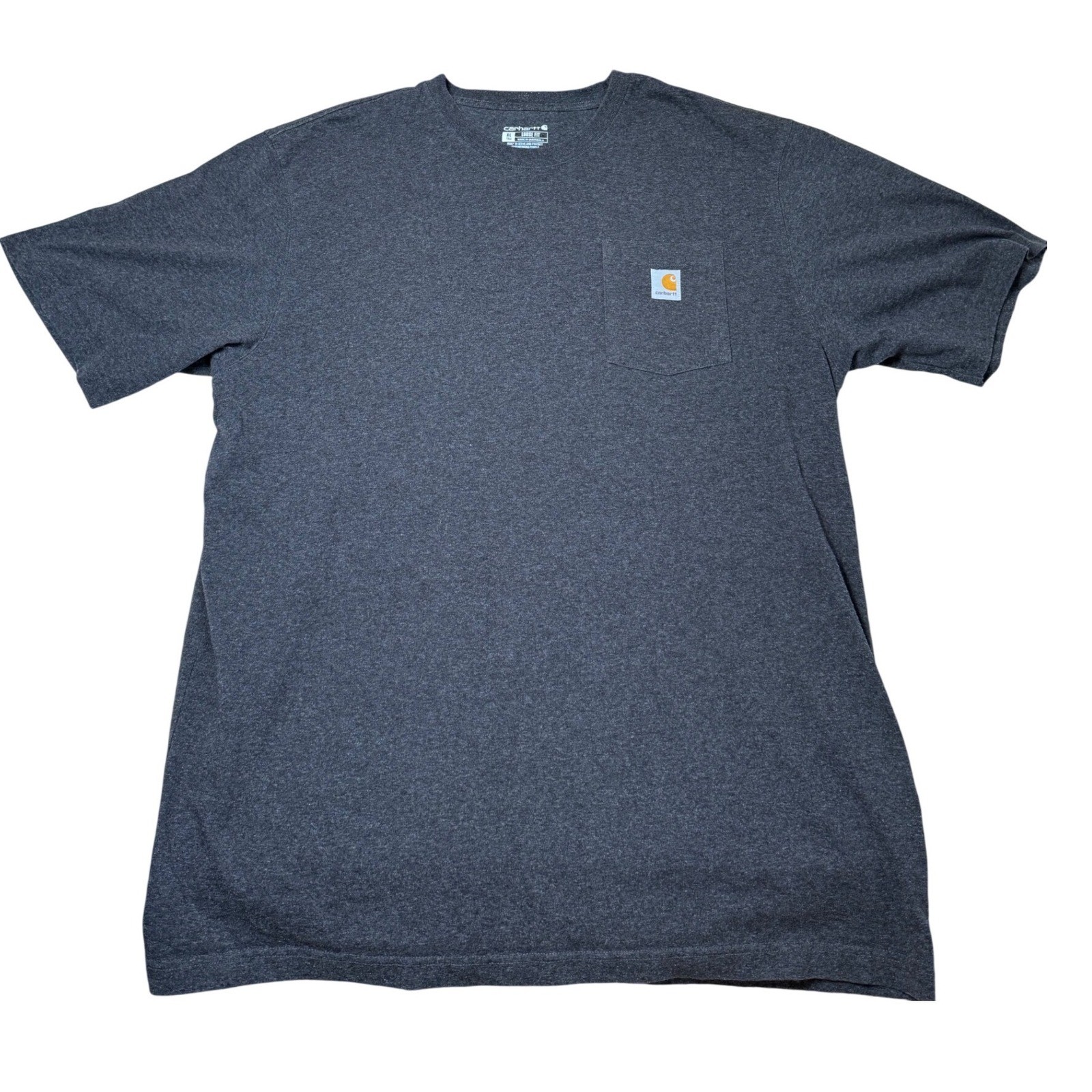 Carhartt Mens XL Tall Loose Fit Heavyweight Pocket T-Shirt Carbon Heather K87-M