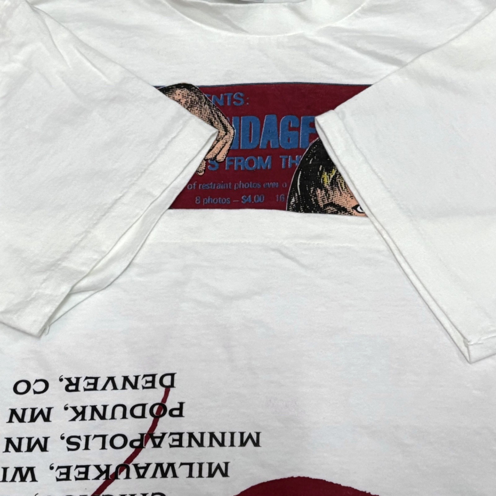 Vintage Butthole Surfers Don Rock Bodybuilder 3 Eyed Female XL T-Shirt REPRINT