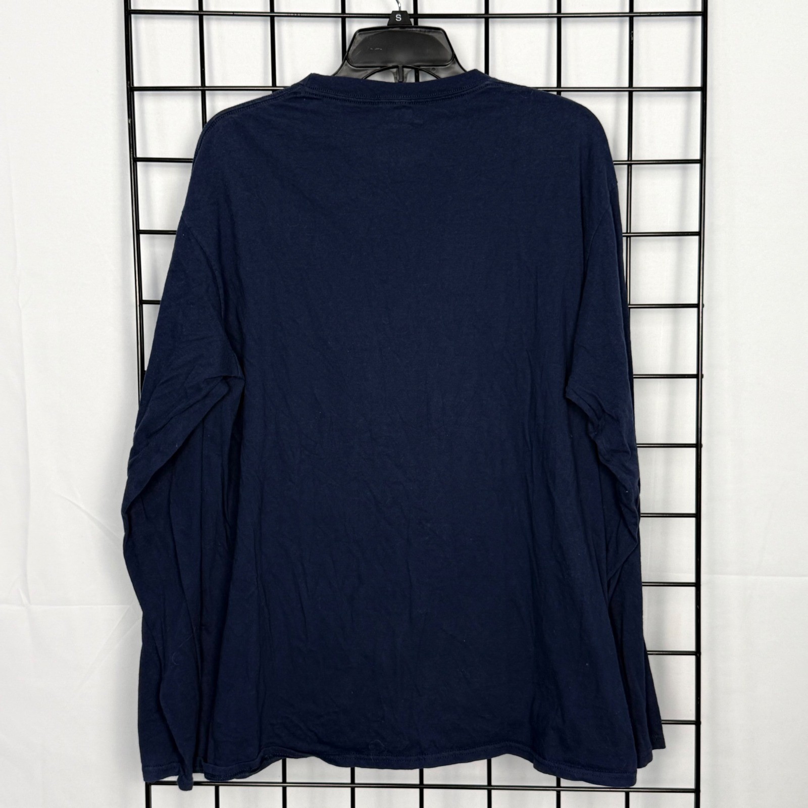 Fanatics Atlanta Braves Graphic Tee Mens XL Blue Long Sleeve Home Plate Baseball