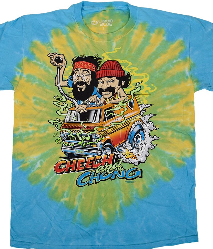 C&C Hot Rod Tie-Dye T-Shirt Liquid Blue