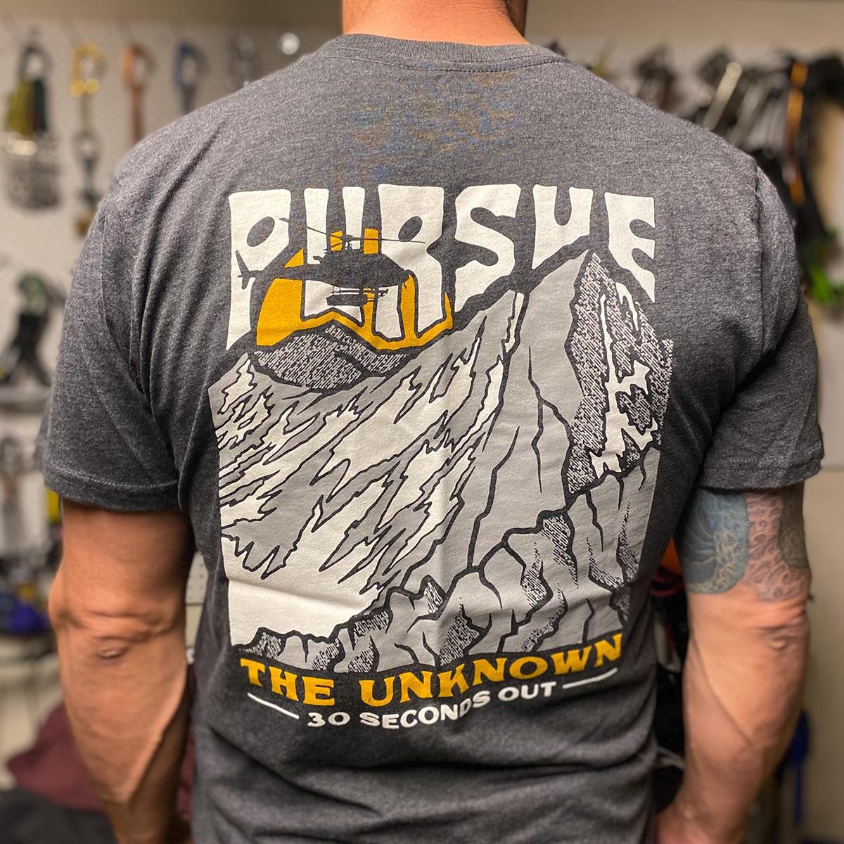 NEW Thirty Seconds Out Pursue the Unknown Mountains T-Shirt