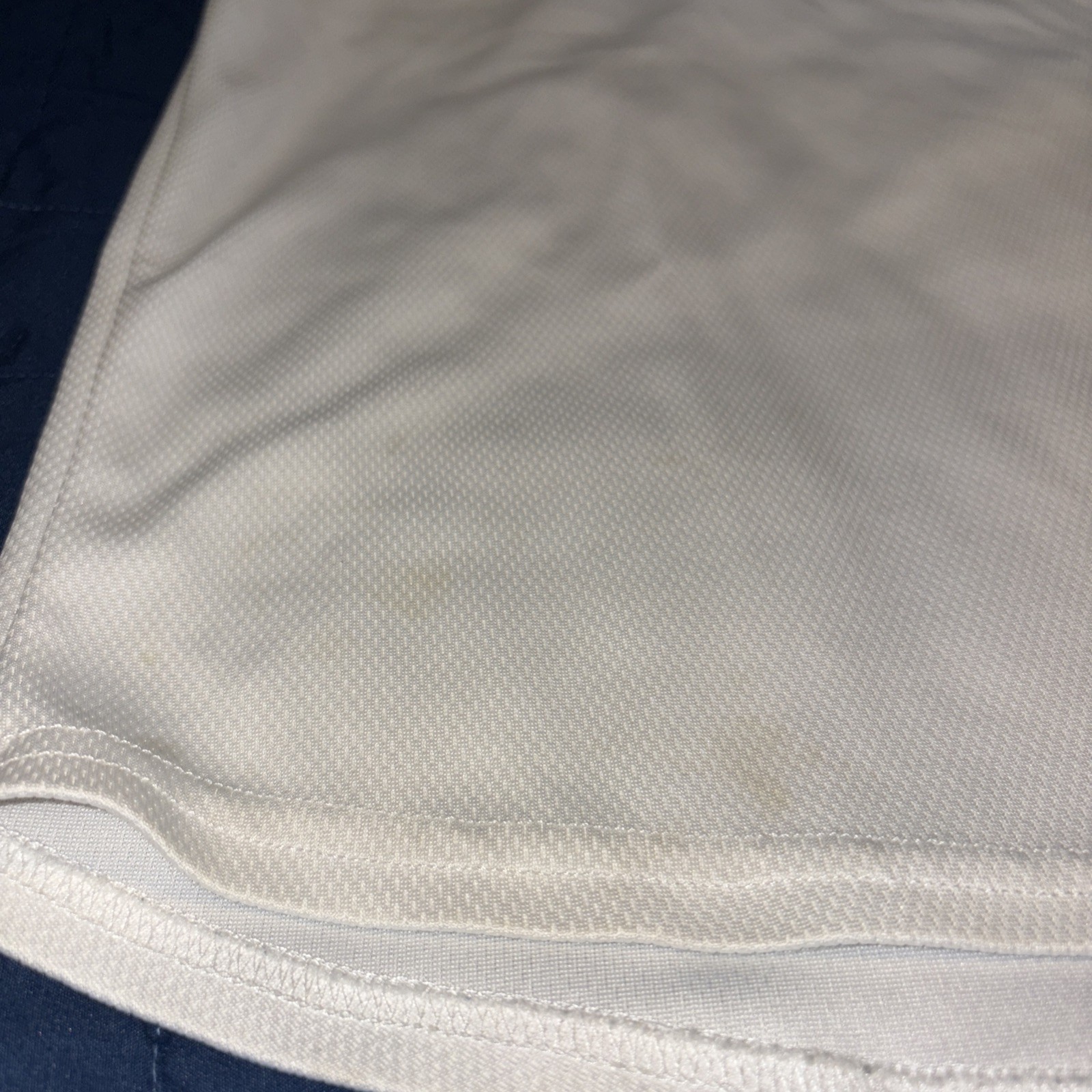 White Blue Chicago Cubs Stitches Baseball Shirt Jersey Men’s Medium Good Cond.