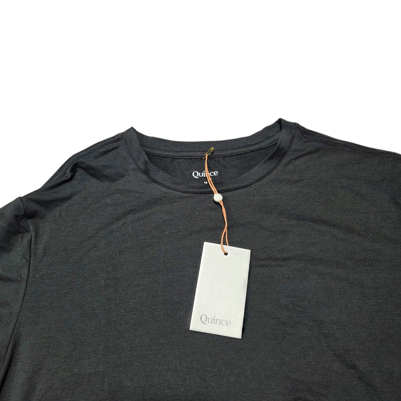Quince Mens Performance Tee Gray Medium New With Tags Short Sleeve Crew Neck