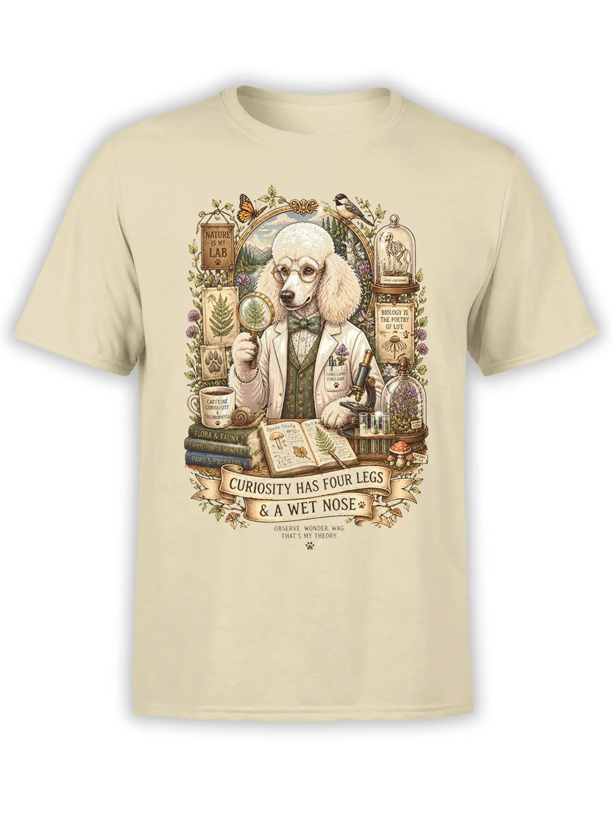 Professor Curiosity Poodle T-Shirt | Unisex
