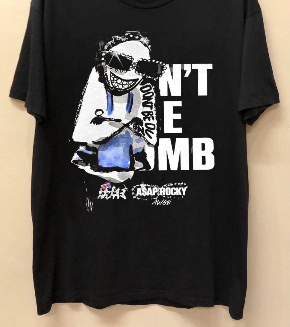 ASAP Rocky Don’t Be Dumb Graphic Multicolor Short Sleeves Unisex T Shirt