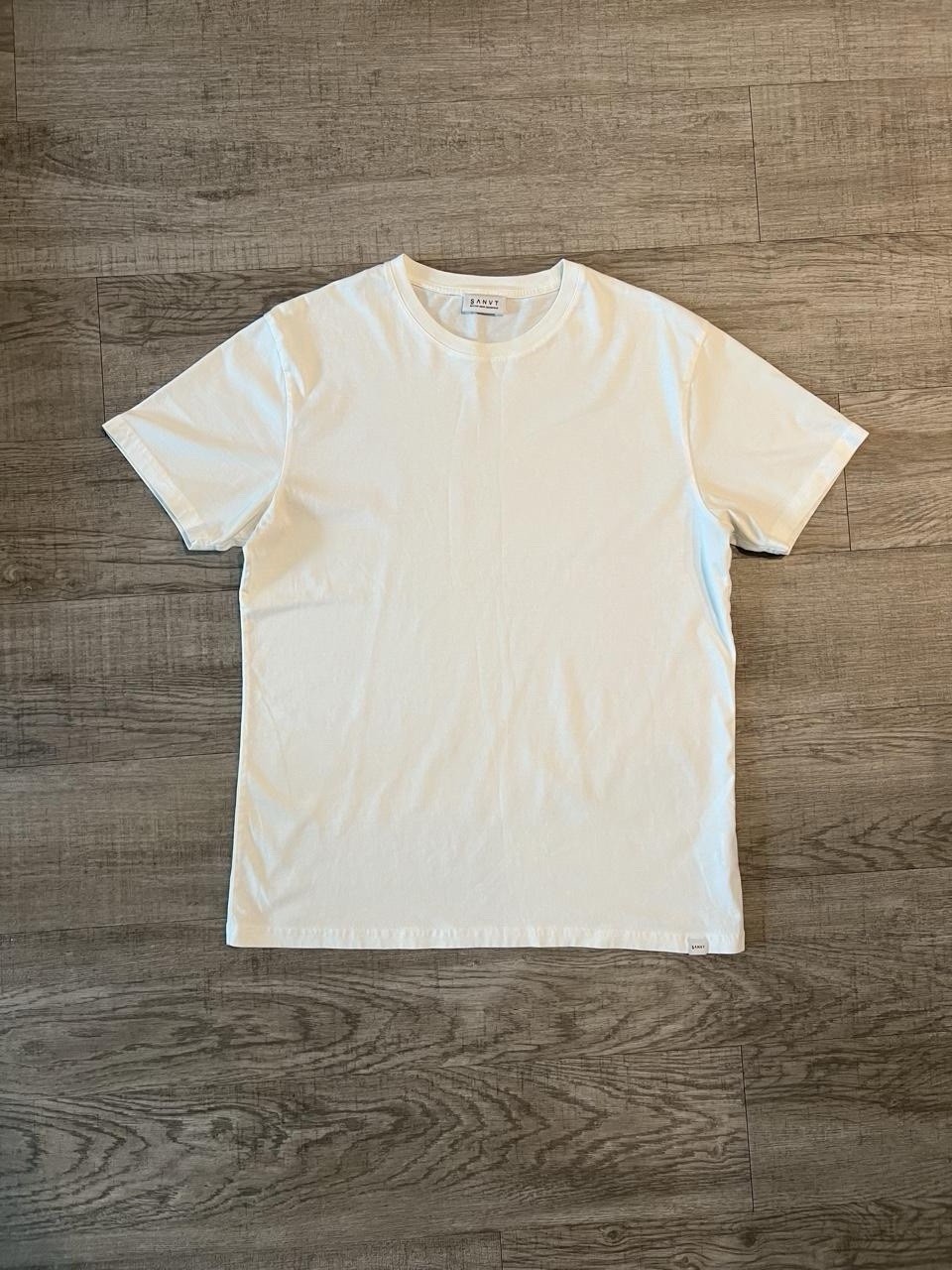 SANVT Men’s Solid Cotton Crew Neck Short Sleeve T-Shirt Lot of 3 Size M