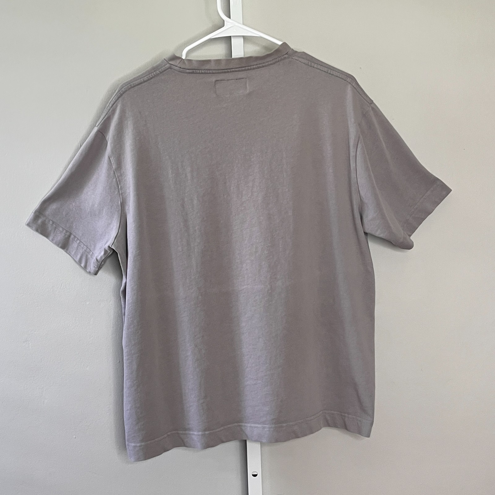 Renuar Mens T-Shirt Gray Size M Basic Oversized Dropped Shoulders Casual City