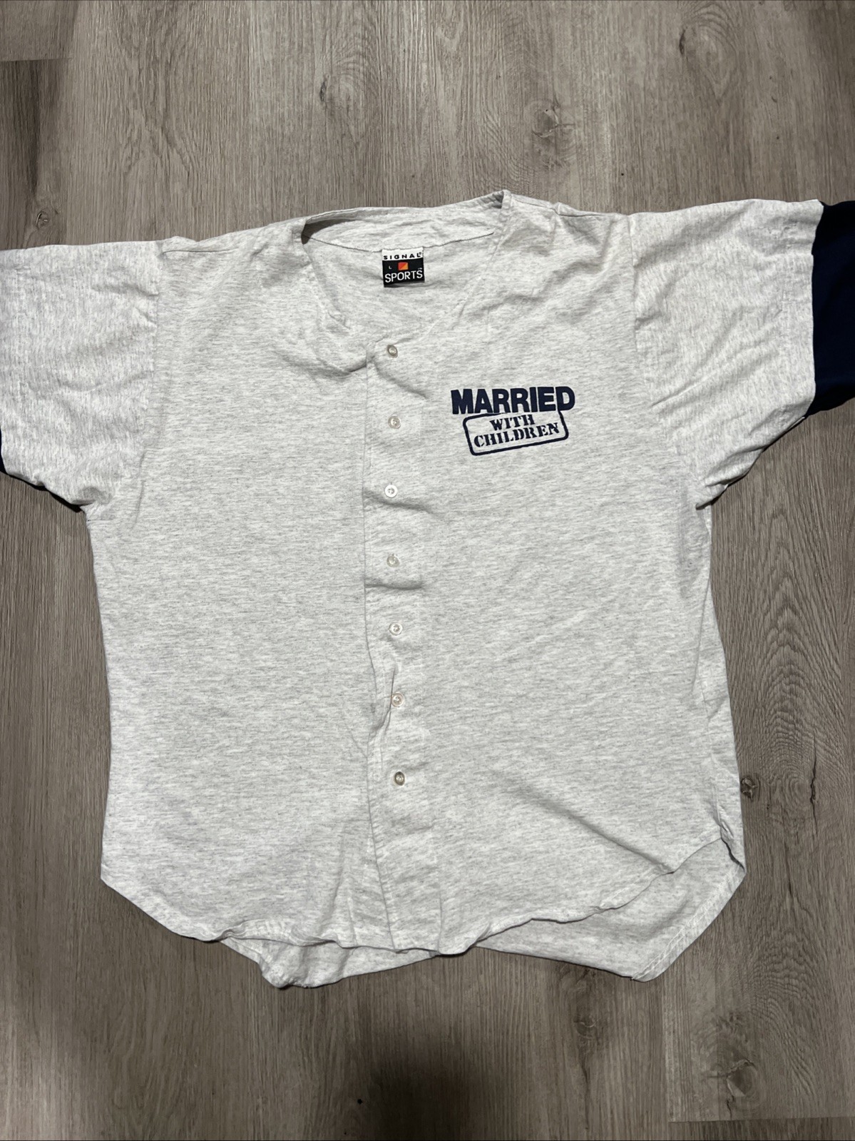 Vintage Married With Children Large Baseball Jersey Signal Sports Tag