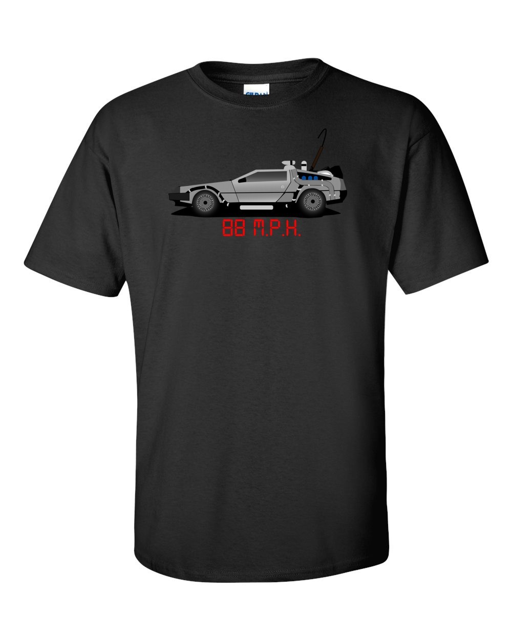 BACK to the FUTURE Delorean 88 MPH Graphic T-Shirt Funny Classic Tee New! S-5XL