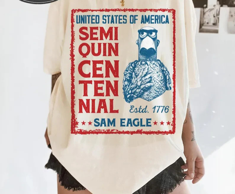 United States of Semiquincentennial Sam Shirt, Retro 250th Anniversary T-Shirt