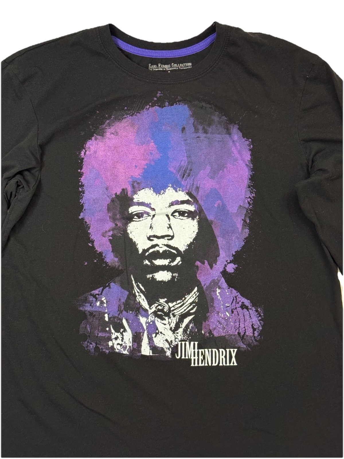 Karl Ferris Collection Jimi Hendrix Graphic Long Sleeve T-Shirt Men’s LARGE L