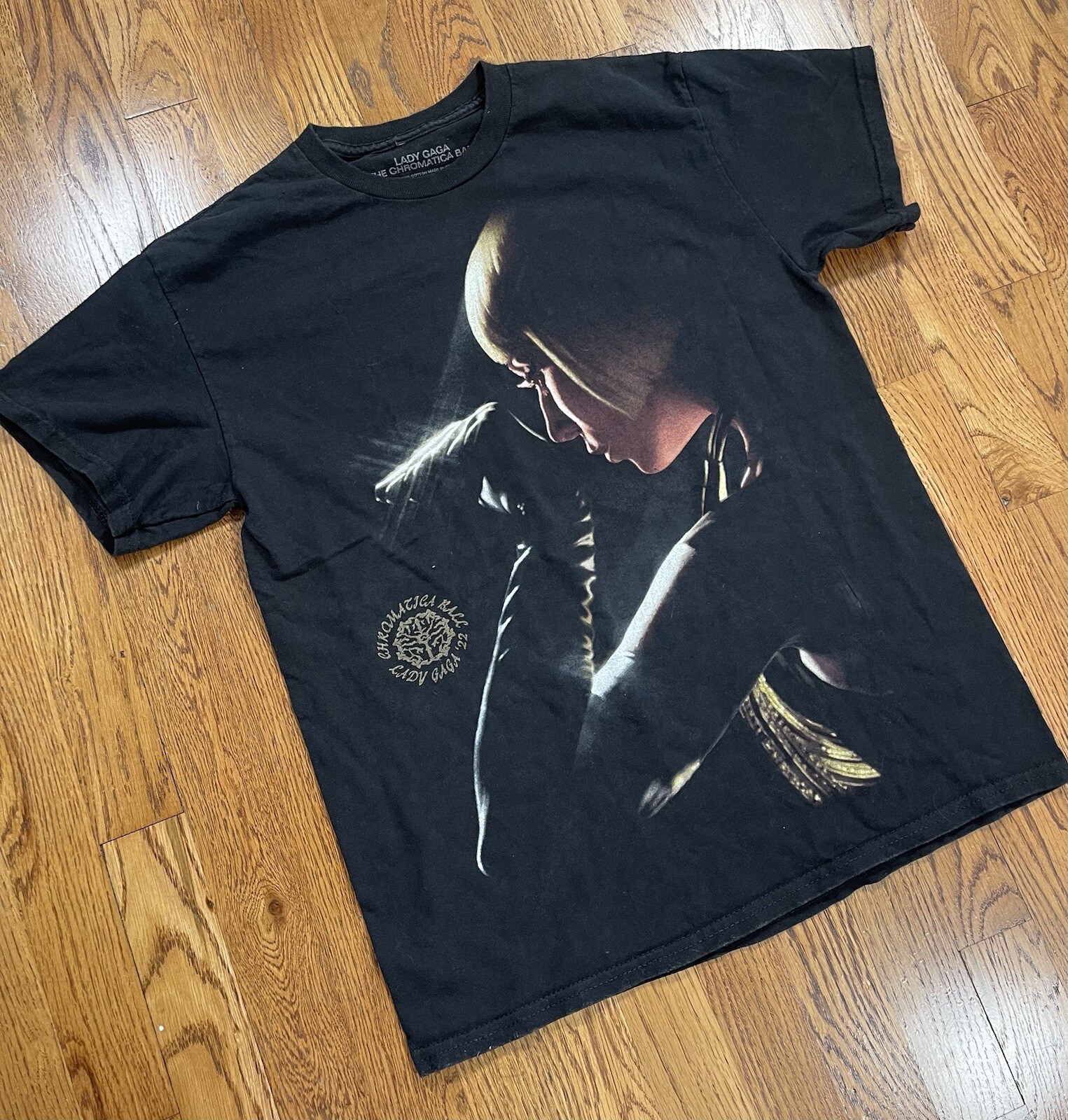 Lady Gaga The Chromatica Ball Stadium Tour T Shirt Babble On Black Men’s Size S