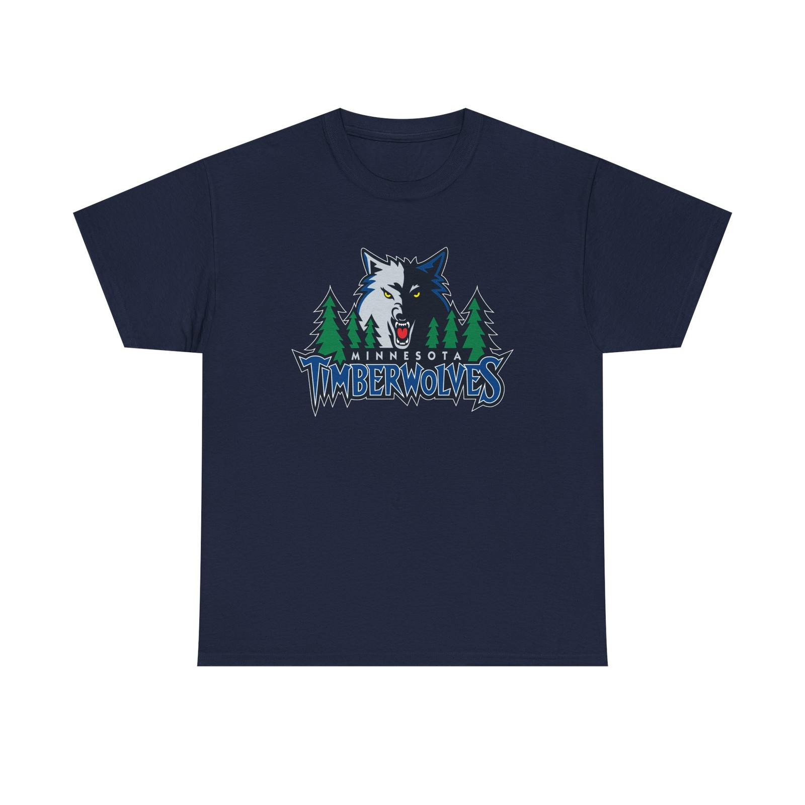 Minnesota Timberwolves Unisex Tshirt, Throwback Logo, Team Apparel, Playoffs
